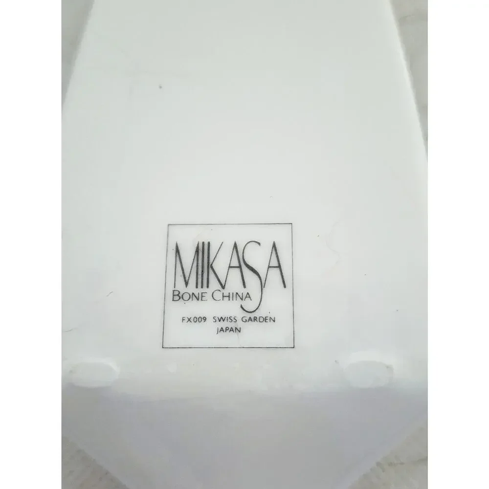 Mikasa Swiss Garden FX009 Bone China Pie Cake Server Floral Japan 10.5